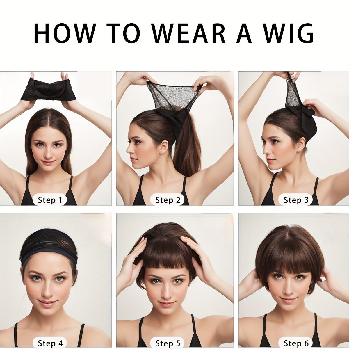 Light Brown Short Hair Wig with Bangs - Lightweight & Breathable Synthetic Fiber, 150% Density, Straight Hair, Perfect for Music Festivals, Parties, and Casual Attire, Unique Gift Idea for Women, Everyday Wig | Natural Appearance | Breathable Cap Design